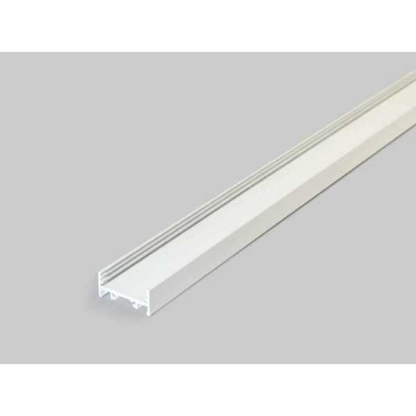 2 meter led alu profil aufbau breit 01 weiss lackiert 30mm serie varia