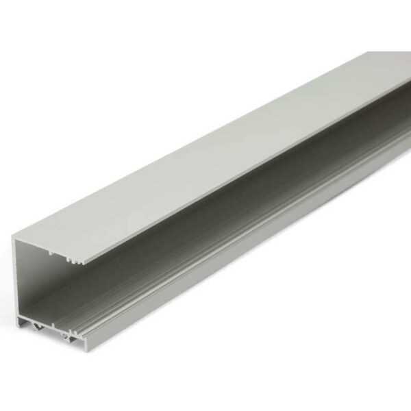 2 meter led alu profil aufbau breit 03 silber eloxiert 30mm serie varia