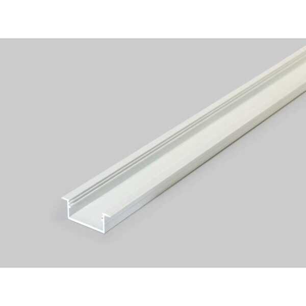 2 meter led alu profil einbau breit 06 weiss lackiert 30mm serie varia