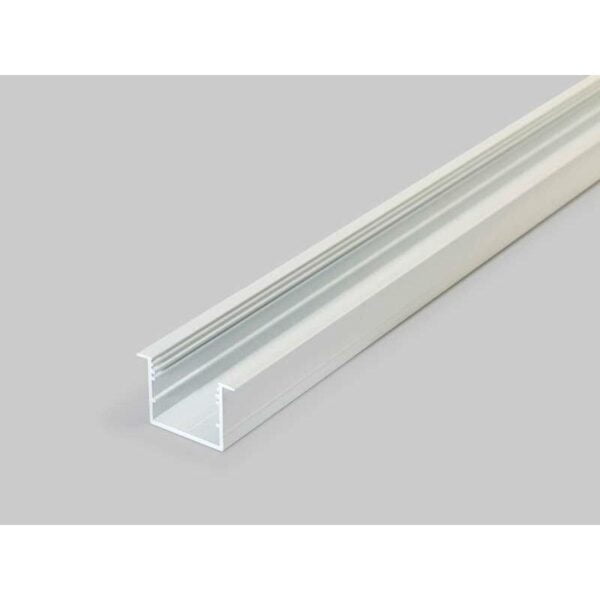 2 meter led alu profil einbau breit 07 weiss lackiert 30mm serie varia