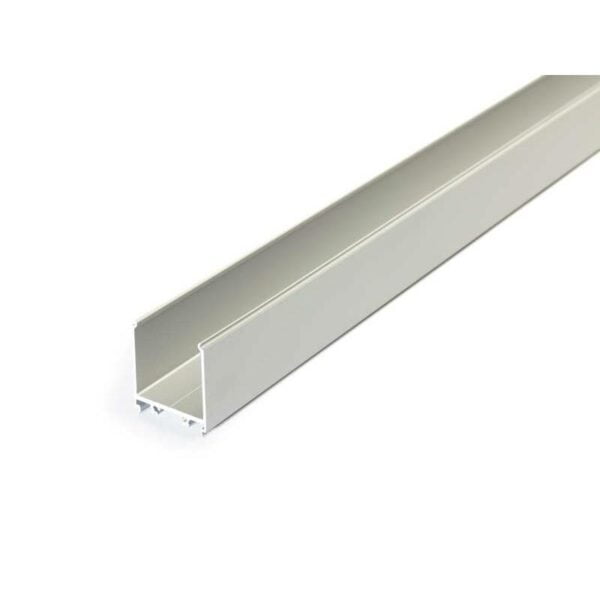 2 meter led aluprofil varia 08 natureloxiert silber