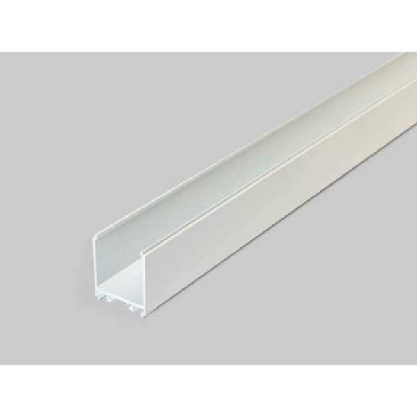 2 meter led aluprofil varia 08 weiss lackiert