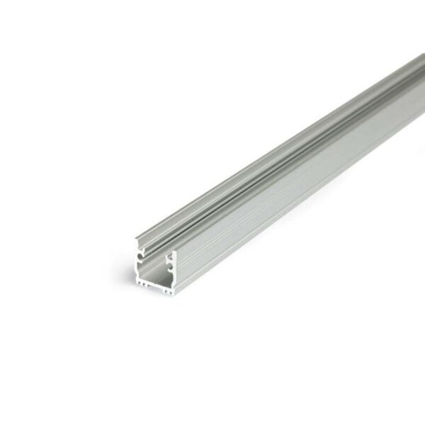 2 meter led fussbodenprofil 12mm natureloxiert ohne abdeckung serie m