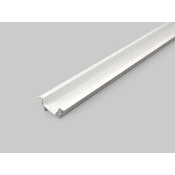 2 meter led profil einbau 15 grad weiss lackiert ohne abdeckung 14mm serie l