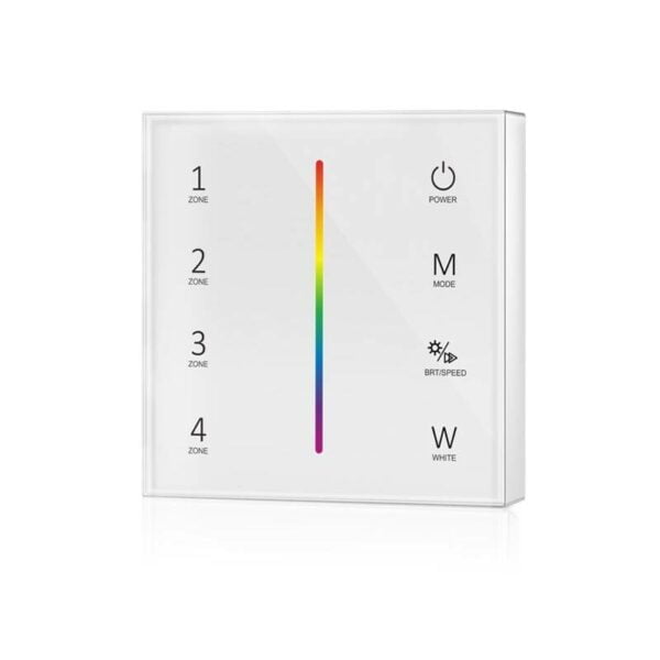 24 ghz 4 zonen funkdimmer fuer rgb rgbw led baender zur wandmontage serie sky