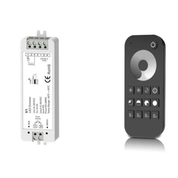 24 ghz funkcontroller set led dimmer serie sky