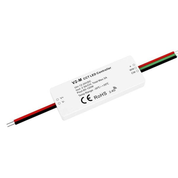 24 ghz mini controller cct fuer dualweisse led baender 2x25a serie sky