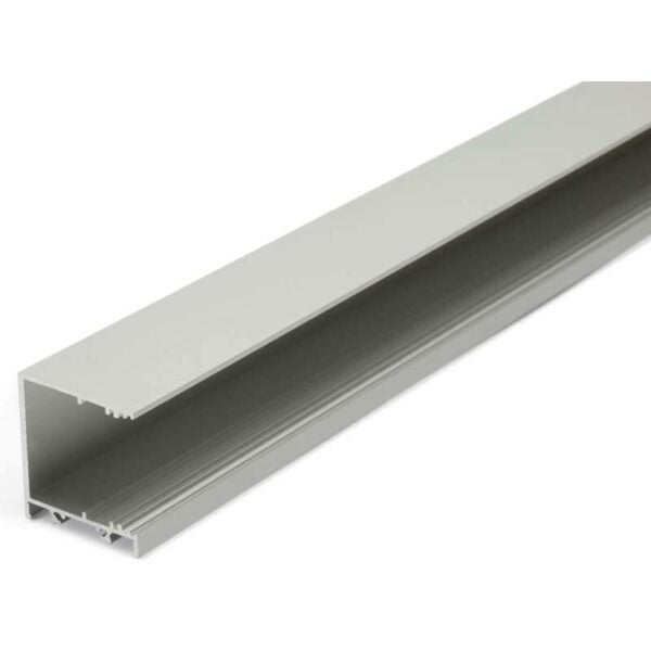 4 meter led alu profil aufbau breit 03 silber eloxiert 30mm serie varia