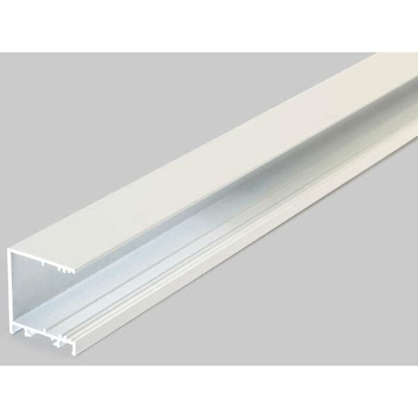 4 meter led alu profil aufbau breit 03 weiss lackiert 30mm serie varia