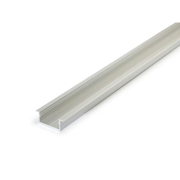 4 meter led alu profil einbau breit 06 silber eloxiert 30mm serie varia