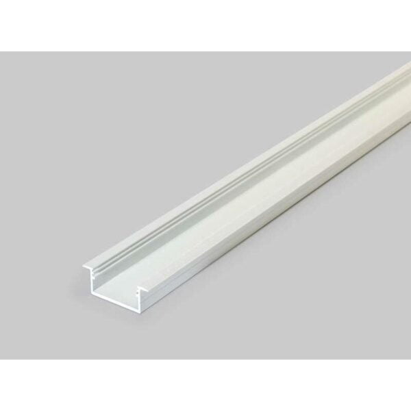 4 meter led alu profil einbau breit 06 weiss lackiert 30mm serie varia