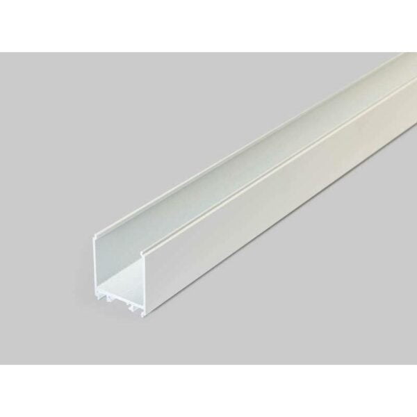 4 meter led aluprofil varia 08 weiss lackiert