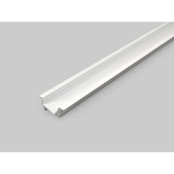 4 meter led profil einbau 15 grad weiss lackiert ohne abdeckung 14mm serie l