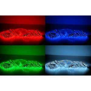 5 meter led streifen 24v 5050 rgb 144w 60 leds m ip20