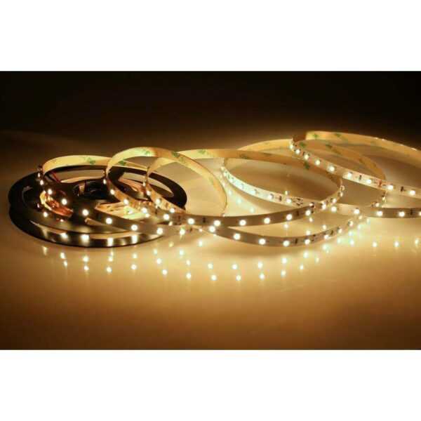 5 meter led strip 24v 3528 warmweiss 2900k 48w 60 leds m ip65