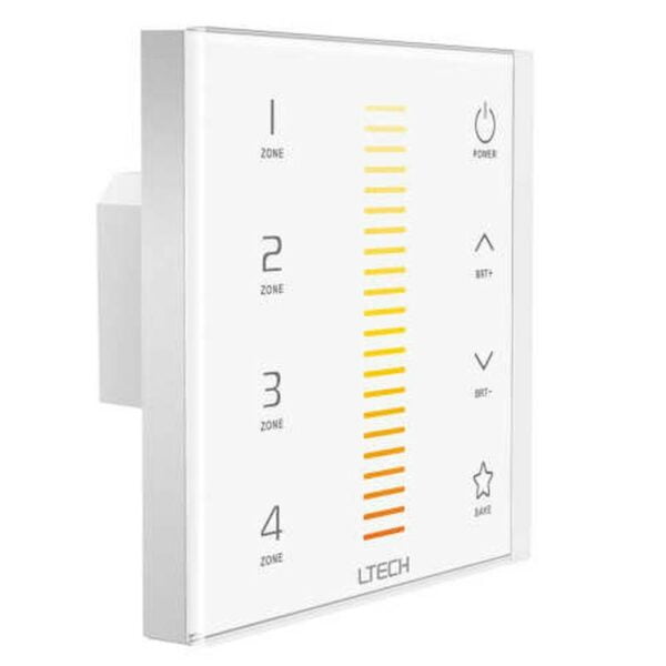 hochwertiger 1 bis 4 zonen cct funk controller und dmx zum wandeinbau typ