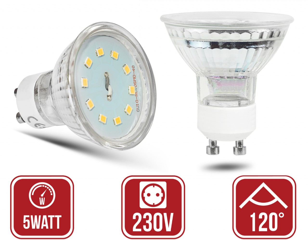 gu10 5watt led leuchtmittel einbaustrahler einbauspots ikea kamilux kanlux lclight sebson paulmann osram